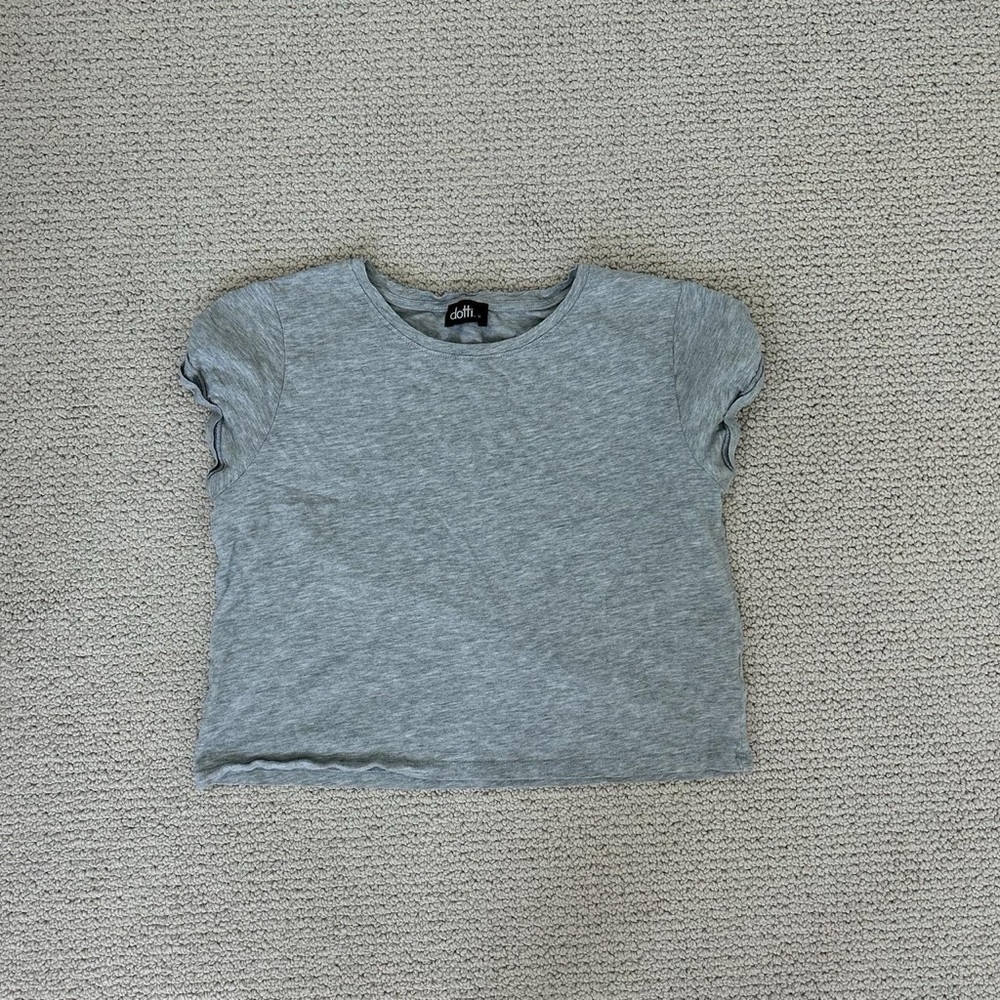 Dotti Heather Gray Short Sleeve Tee